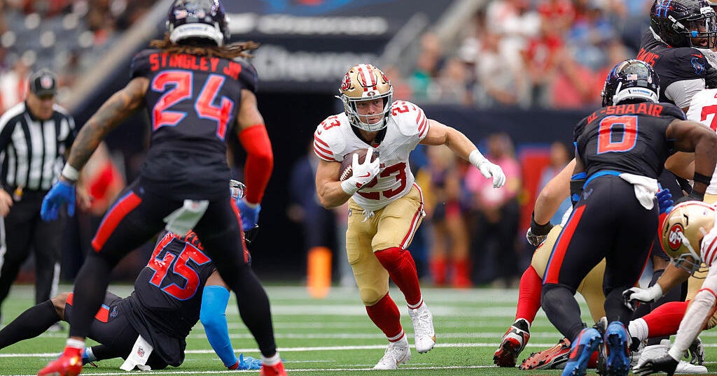 Christian McCaffrey, 49ers aim to get back on track against New York Giants