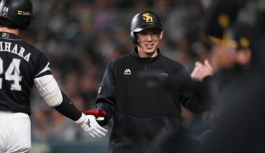 SoftBank pitcher's Japan Series hit may be one of the last ever