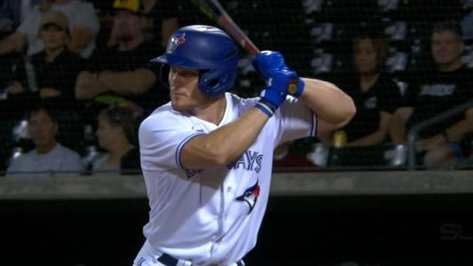 Will Robertson during Spring Training for the Blue Jays