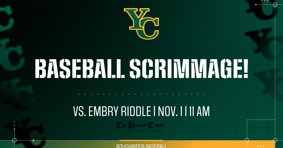 Yavapai College Baseball Hosts Fall Scrimmage Doubleheader vs. Embry-Riddle This Saturday at Roughrider Park | Prescott Valley Times local news