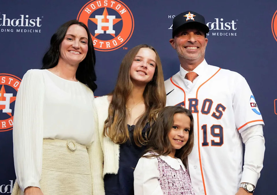 Astros manager Joe Espada and his family aren't used to spending their Octobers at home. (Houston Chronicle)