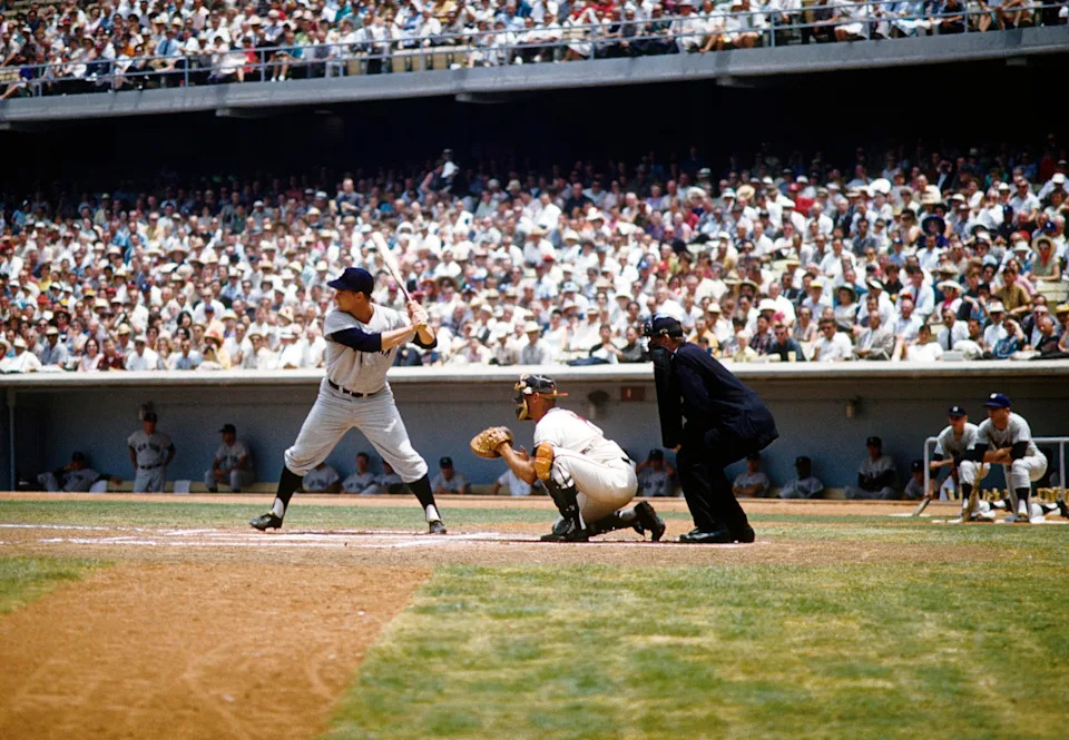 New York Yankees outfielder Roger Maris.