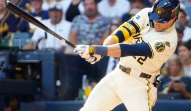 Brewers' rough stats; few hits, few HRs, higher chase, Yelich slump