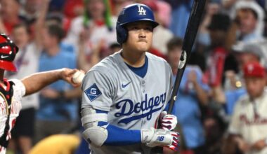 Shohei Ohtani strikes out four times against Phillies in NLDS Game 1