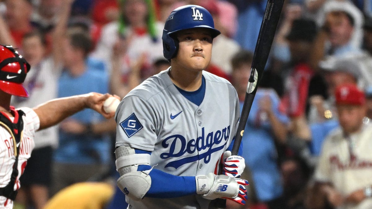 Shohei Ohtani strikes out four times against Phillies in NLDS Game 1