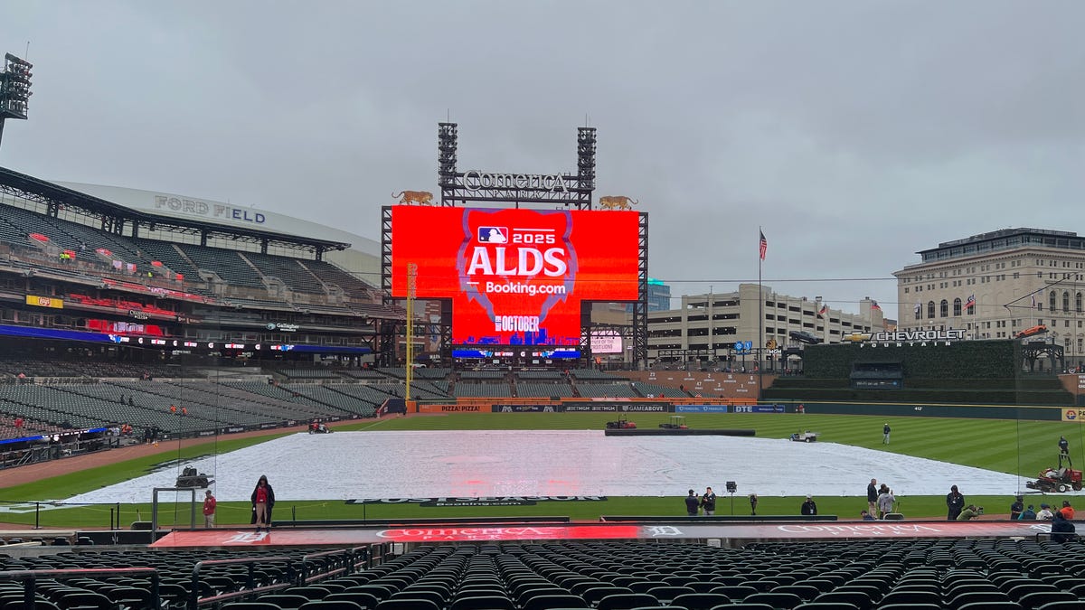 Detroit Tigers rain delay vs Seattle Mariners for ALDS Game 3 ends