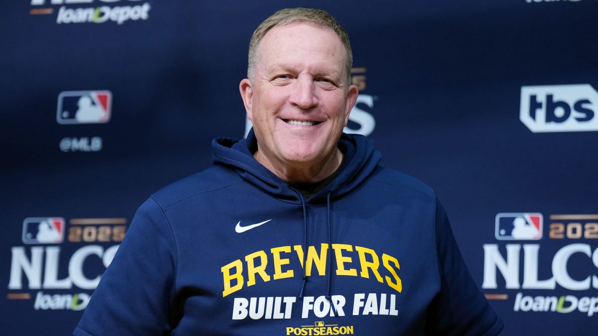 Milwaukee Brewers manager Pat Murphy was at the Bucks home opener
