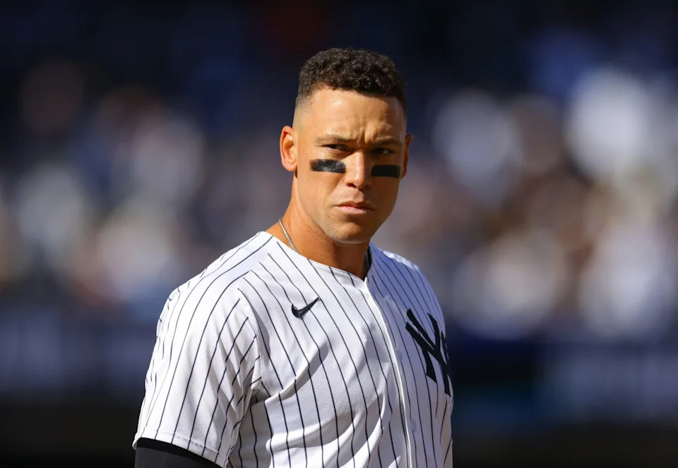 NEW YORK, NEW YORK - MARCH 27: Aaron Judge #99. (Photo by Mike Stobe/Getty Images)Mike Stobe/Getty Images