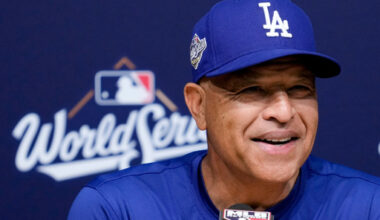 Dodgers’ Roberts against extending ghost runner to postseason. Blue Jays’ Schneider not sure