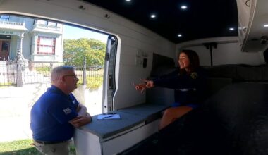 Brewers fan in Los Angeles for NLCS, drove converted van