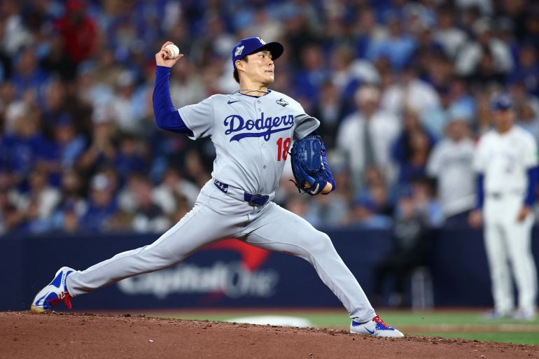 Yoshinobu Yamamoto in action.