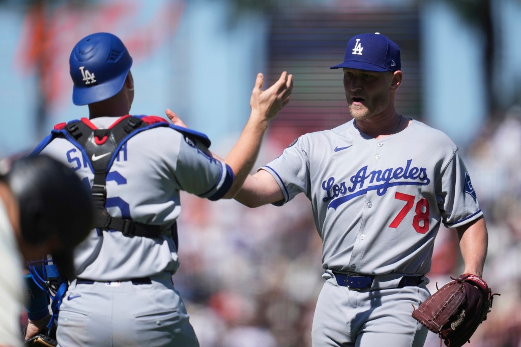 Dodgers add Ben Casparius to NLCS pitching staff, drop third catcher Dalton Rushing – Orange County Register