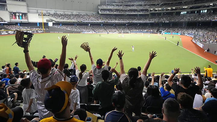 The All-Star Game was held at the Taipei Dome on July 19th and 20th, and a record 80,000 fans attended over the two days. ©CPBL