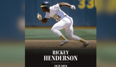 ‘A legend on and off the field’: A’s Rickey Henderson remembered following death at 65