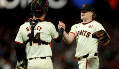 SF Giants' Patrick Bailey, Logan Webb named 2025 Gold Glove finalists