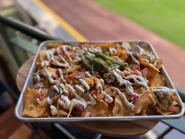 Leinenkugel's Bratchos are among a list of specialty food items that will be available at American Family Field for the Milwaukee Brewers 2025 postseason. (Photo: Milwaukee Brewers)
