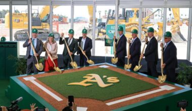A's MLB's Athletics on June 23, 2025 in Las Vegas, Nevada....