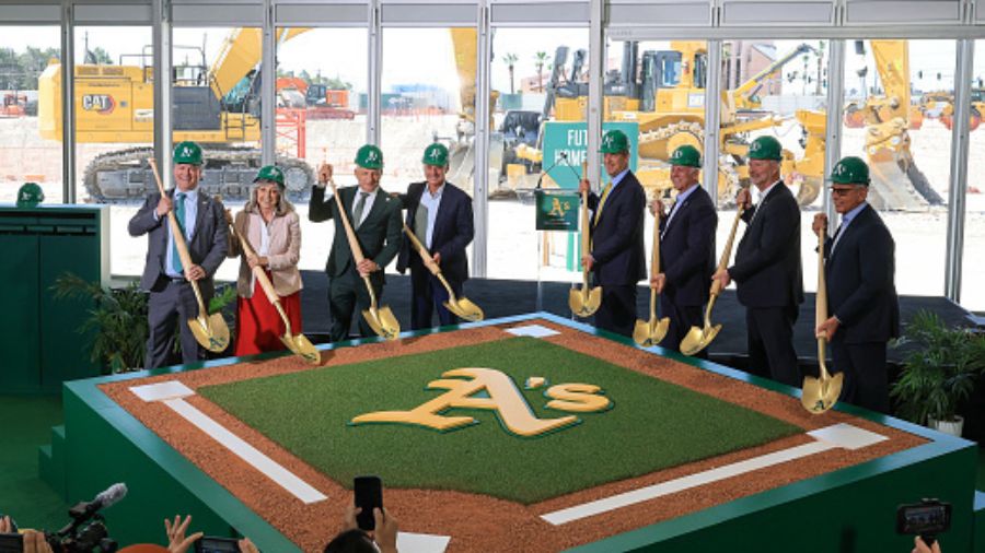 A's MLB's Athletics on June 23, 2025 in Las Vegas, Nevada....