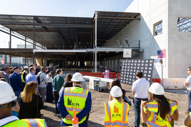 Chicago Sky co-owner and operating chairman Nadia Rawlinson speaks as...