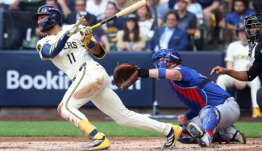 Milwaukee Brewers' Jackson Churio exits with injury