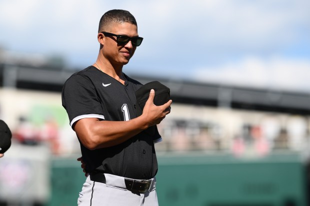 White Sox manager Will Venable before a game against the Nationals on Sept. 28, 2025, in Washington. (AP Photo/Nick Wass)
