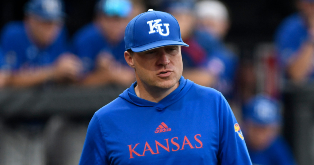 Kansas baseball head coach Dan Fitzgerald.