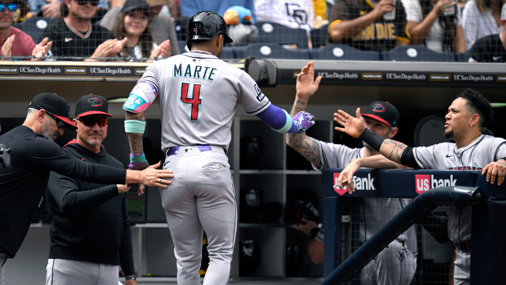 Arizona Diamondbacks' Ketel Marte (4)...