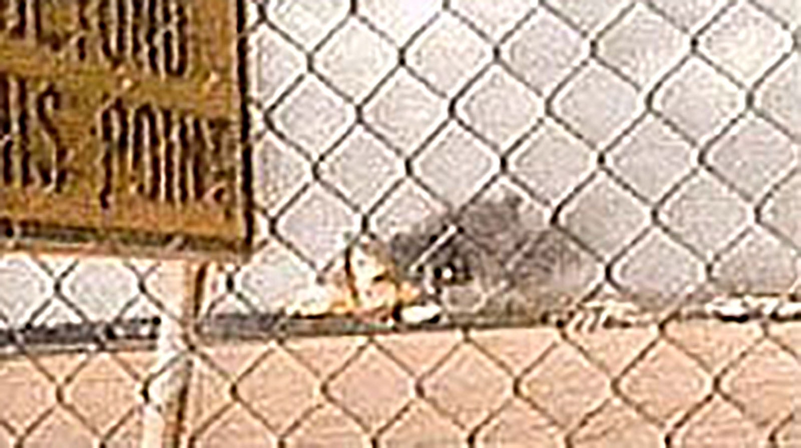 This screenshot from a video by KTIV television in Sioux City, Iowa, shows the crash of Flight 232.