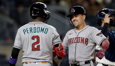 Geraldo Perdomo #2 of the Arizona Diamondbacks...