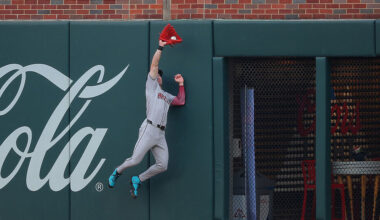 Corbin Carroll #7 of the Arizona Diamondbacks...