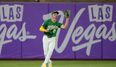 The A's Gold Glove Finalist Literally Came Out of Left Field