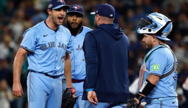 Inside the fiery, foul-mouthed mound visit that led Max Max to a signature October moment