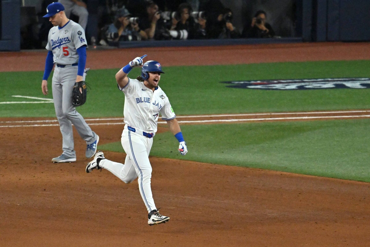 Blue Jays smash Dodger mystique with home run binge to take World Series Game 1