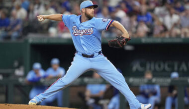Texas Rangers starting pitcher Merrill Kelly, former Arizona Diamondbacks...