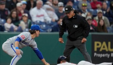 Slade Cecconi loses no-hit bid in 8th, Guards rout Royals 10-2, stay in thick of AL wild card race