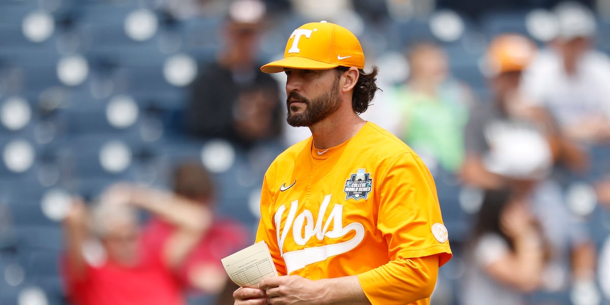 Tony Vitello on campus Monday for Tennessee baseball scrimmage
