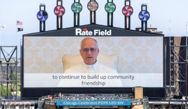 Pope Leo sends message of hope in White Sox stadium broadcast
