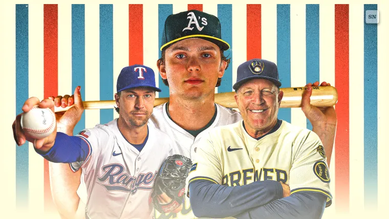 The Sporting News MLB awards: Jacob deGrom, Nick Kurtz headline our 2025 winners image