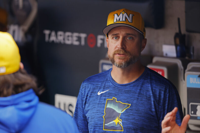 Former Twins manager Rocco Baldelli - Detroit Tigers at Minnesota Twins