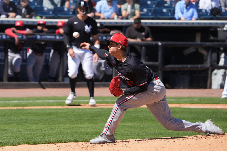 Joe Ryan - Spring Training - Minnesota Twins at New York Yankees
