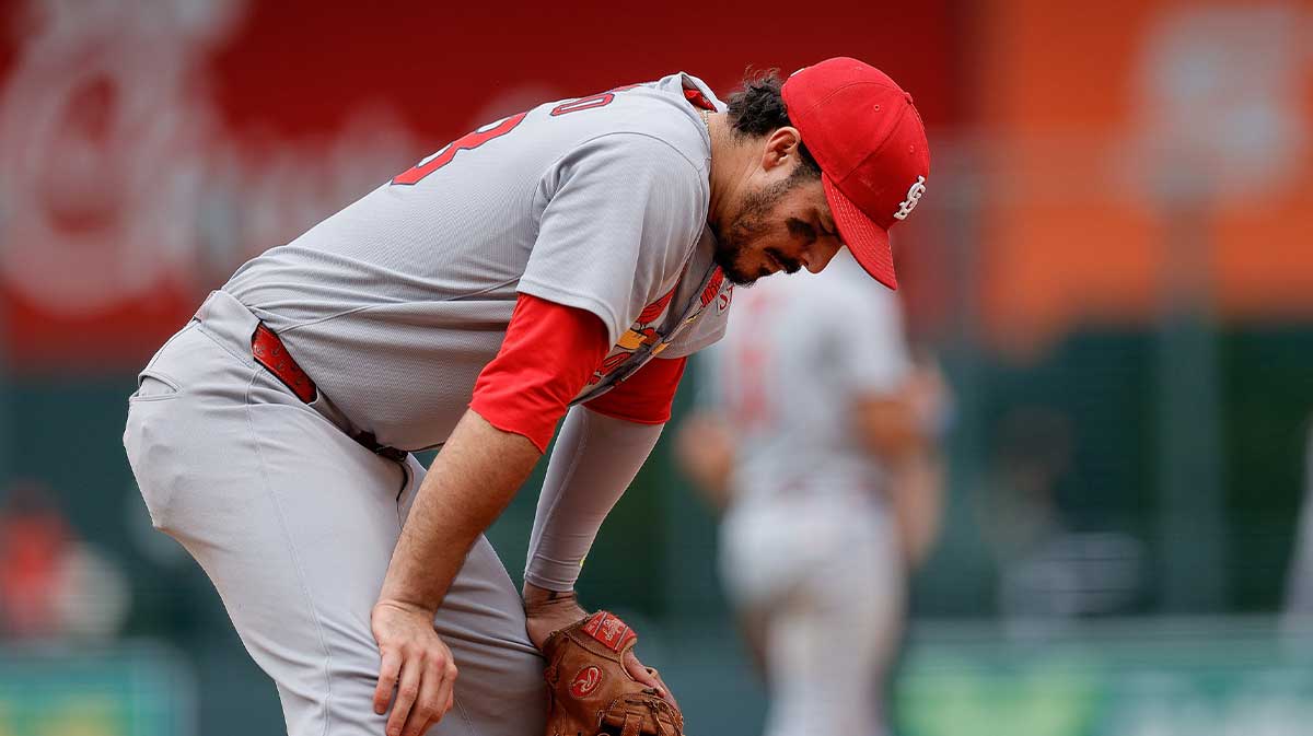 St. Louis Cardinals third baseman Nolan Arenado (28) in the eighth inning against the Colorado Rockies