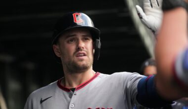 Guardians’ outfielder Lane Thomas leaves game with flare up of foot pain