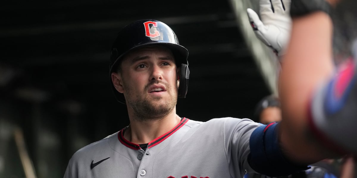 Guardians’ outfielder Lane Thomas leaves game with flare up of foot pain