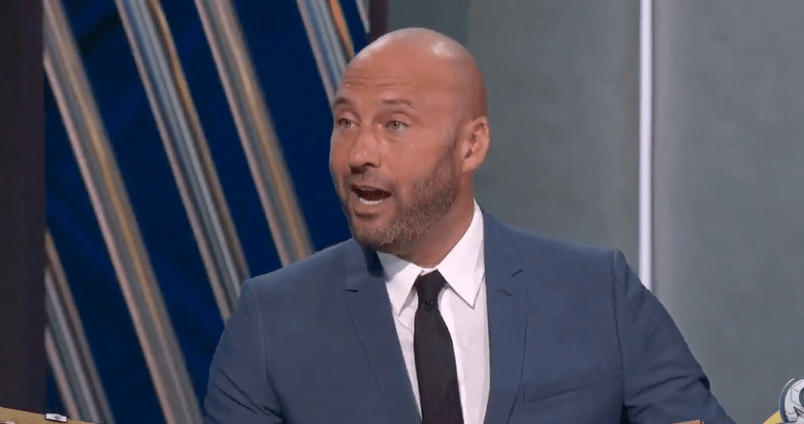 Derek Jeter was in the middle of the Fox MLB pregame show when his phone rang.