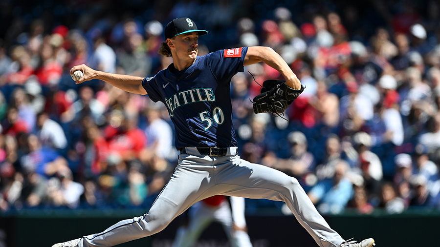 Seattle Mariners Bryce Miller Cleveland 2025...