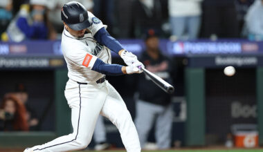 Seattle Mariners Leo Rivas game-tying RBI single ALDS Game 5 Detroit Tigers 2025...