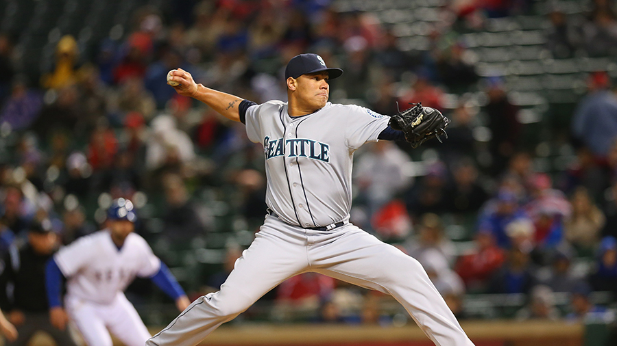 Seattle Mariners Yoervis Medina Texas Rangers 2014...