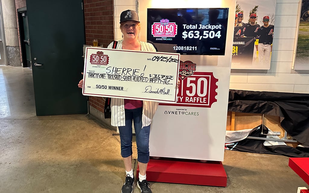 ‘I’ll pay off my debt’: Diamondbacks’ 50/50 raffle changes lives on and off field