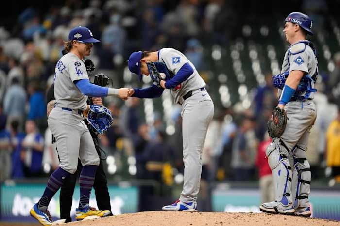 Yamamoto throws 3-hitter as Dodgers beat Brewers 5-1 for 2-0 lead in NLCS