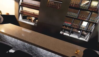 A rendering depicts the bar at Twin Staves Cocktail Lounge in Windsor.